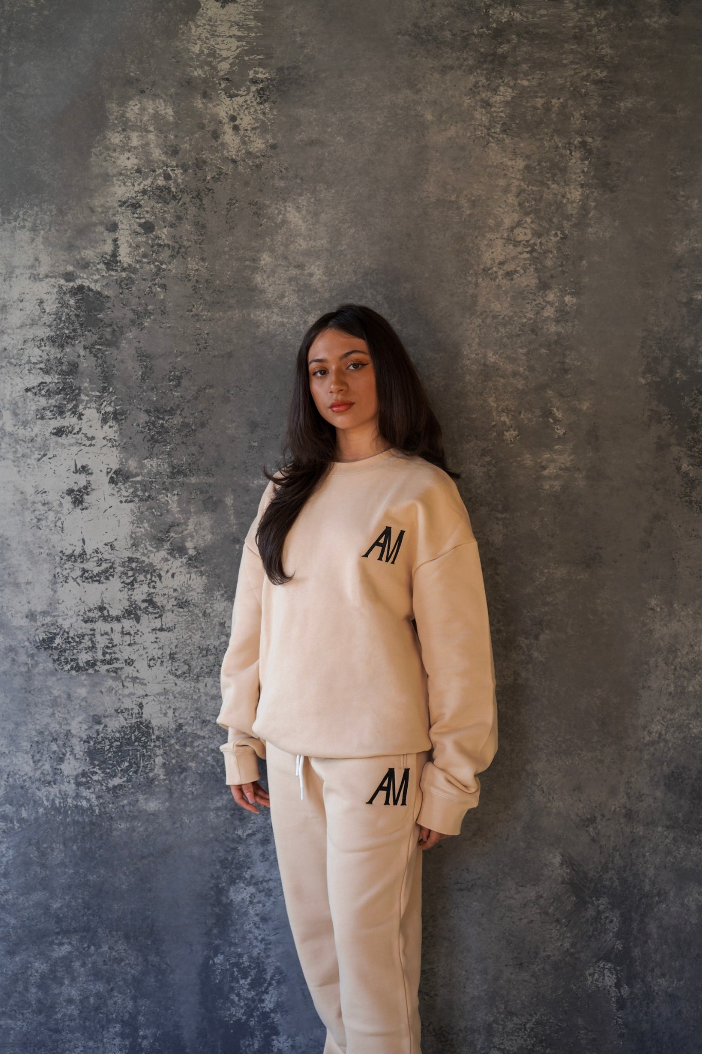 Cream French Terry Sweater