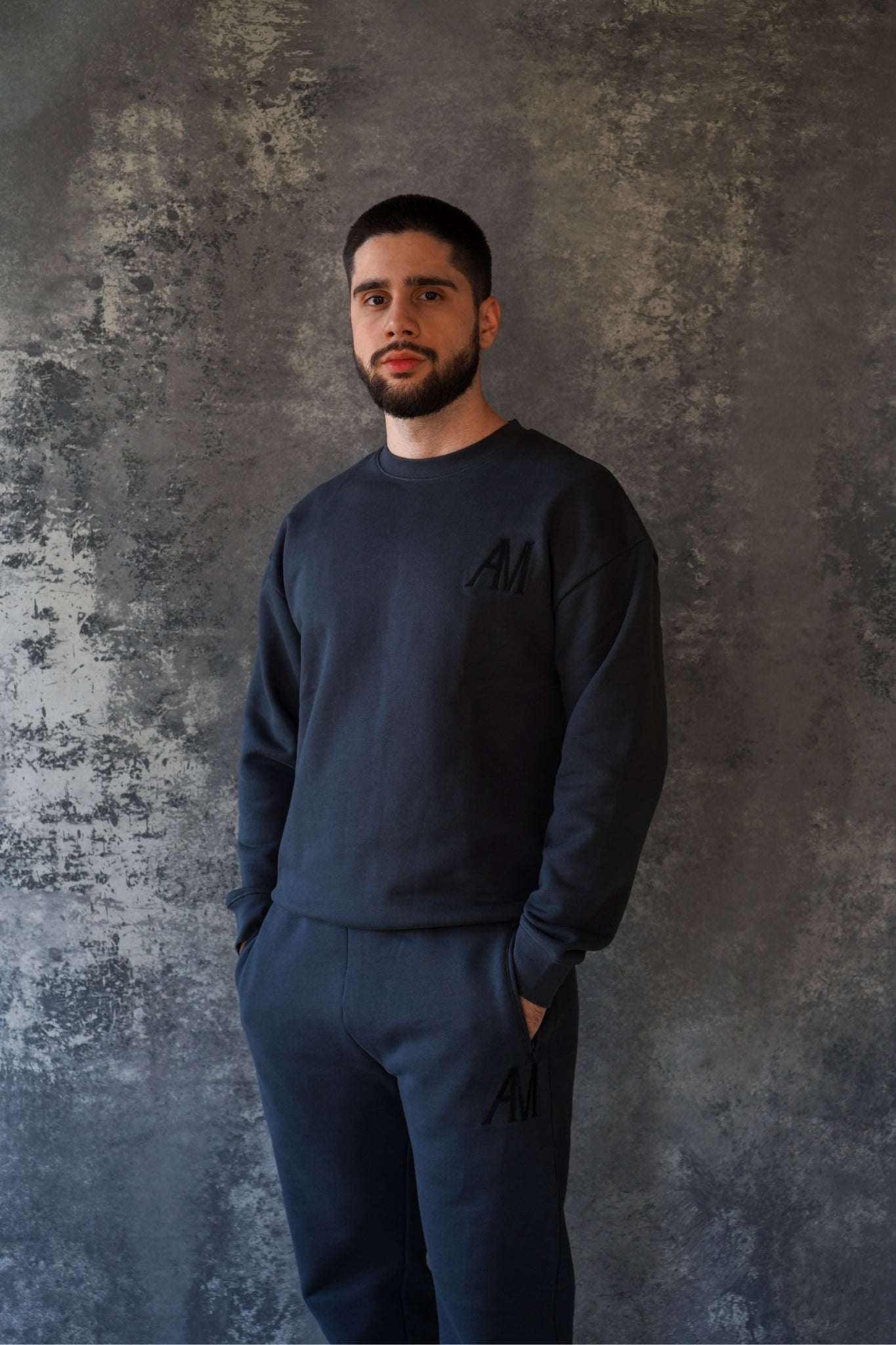 Black French Terry Sweater