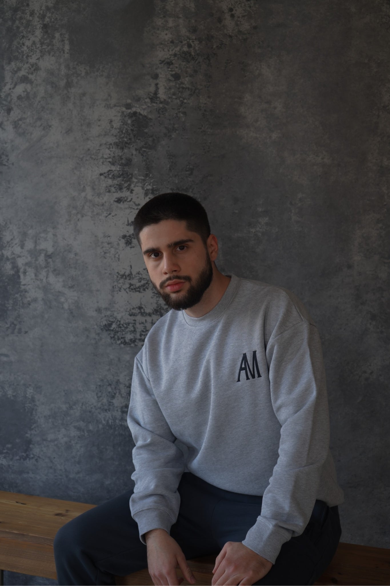 Gray French Terry Sweater