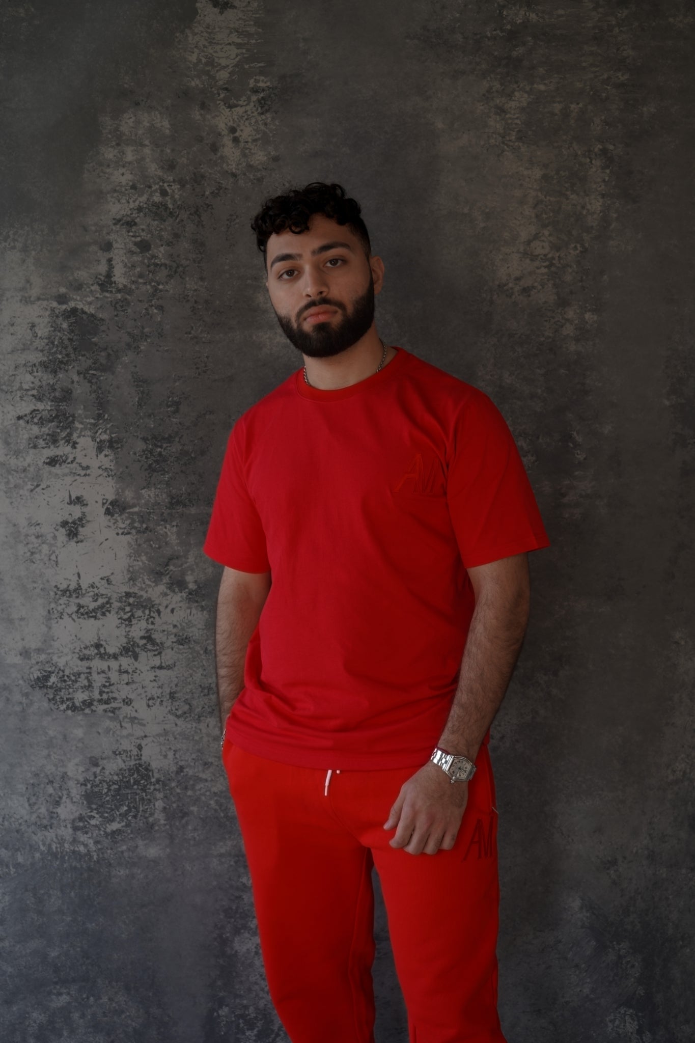 Red on Red Sweat Pants