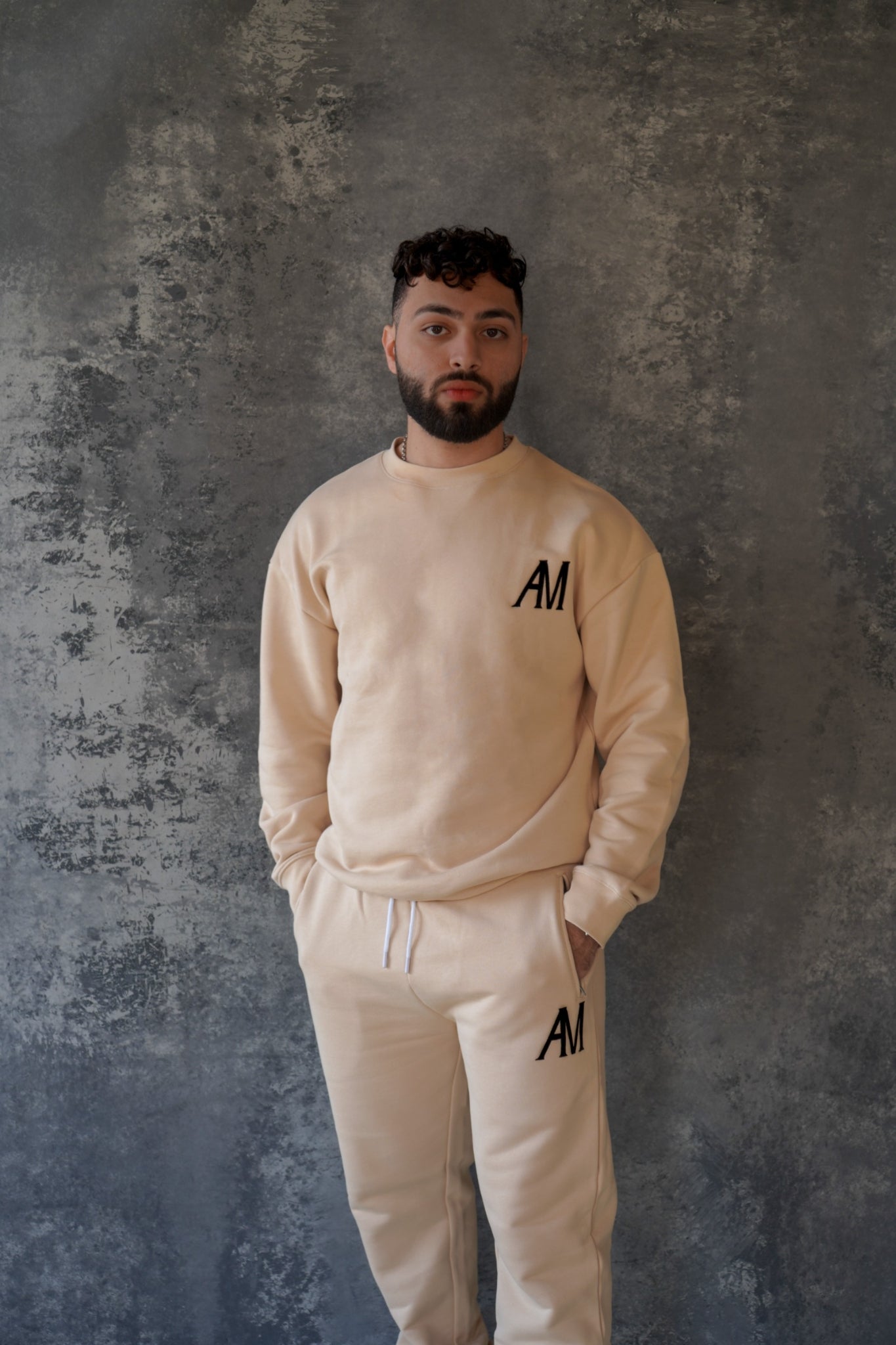 French Terry Cream Sweatpants